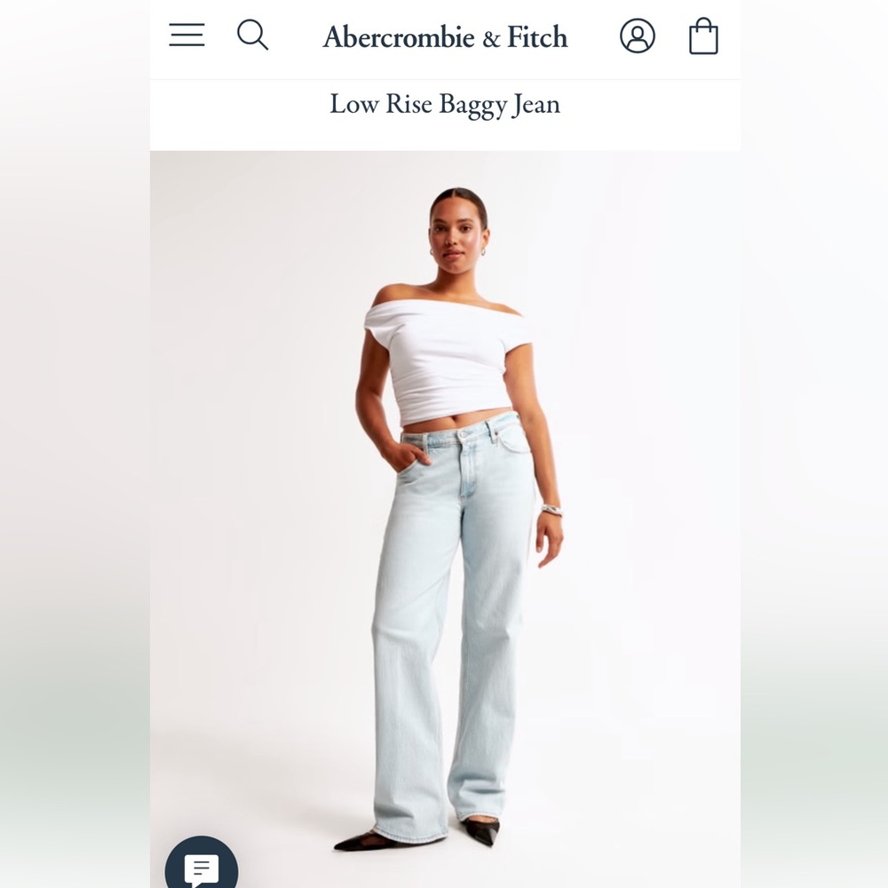 Abercrombie & Fitch low rise baggy jeans